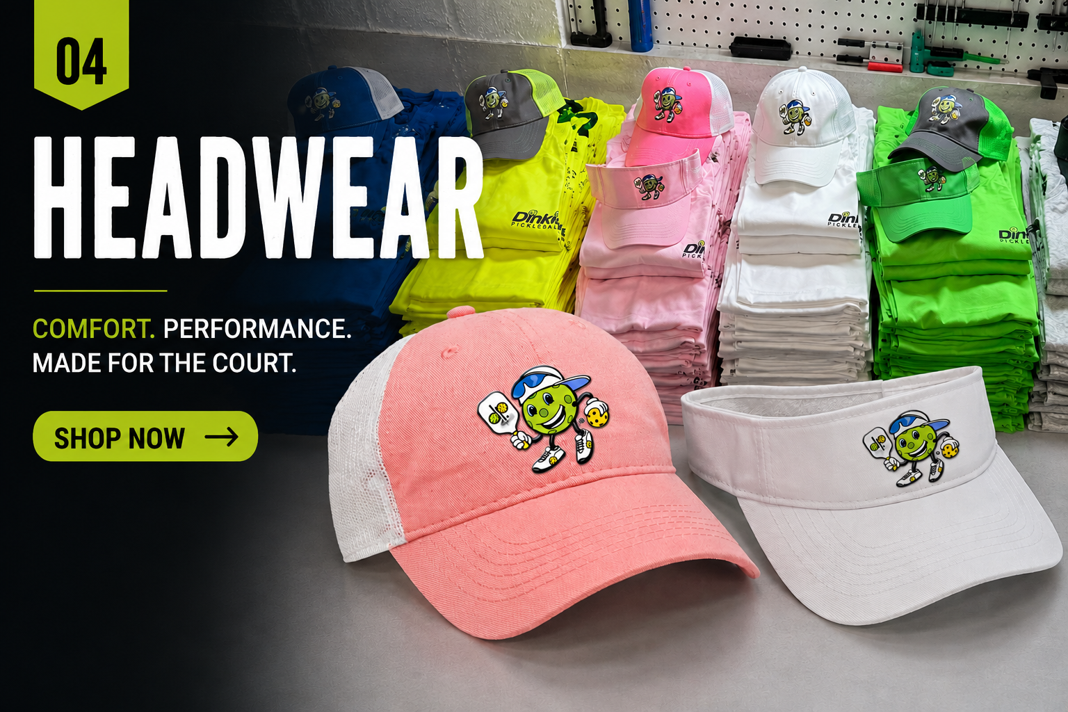 Shop Headwear at Dinkie Pickleball