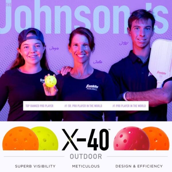 Franklin® X-40 Outdoor Pickleballs by Dinkie Pickleball®