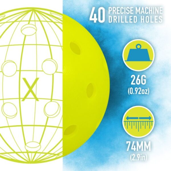 Franklin® X-40 Outdoor Pickleballs by Dinkie Pickleball®