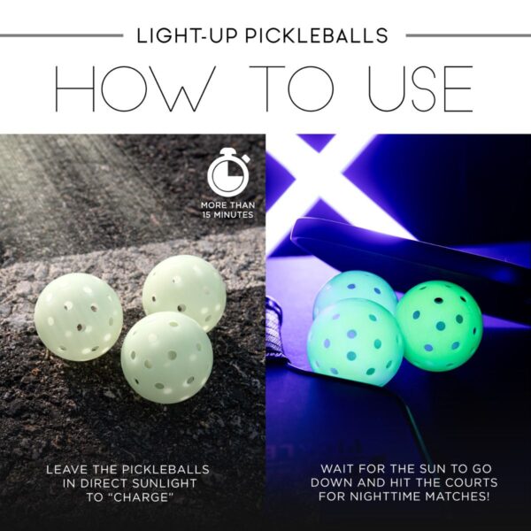 Franklin® Glow in the Dark Pickleballs by Dinkie Pickleball®