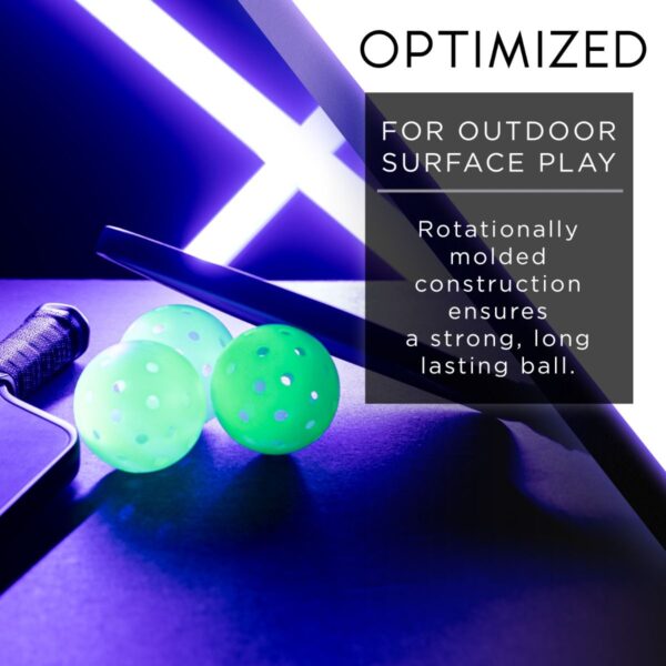 Franklin® Glow in the Dark Pickleballs by Dinkie Pickleball®