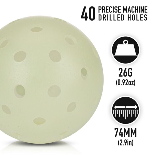 Franklin® Glow in the Dark Pickleballs by Dinkie Pickleball®