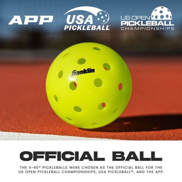 Franklin® X-40 Outdoor Neon Pickleballs by Dinkie Pickleball®