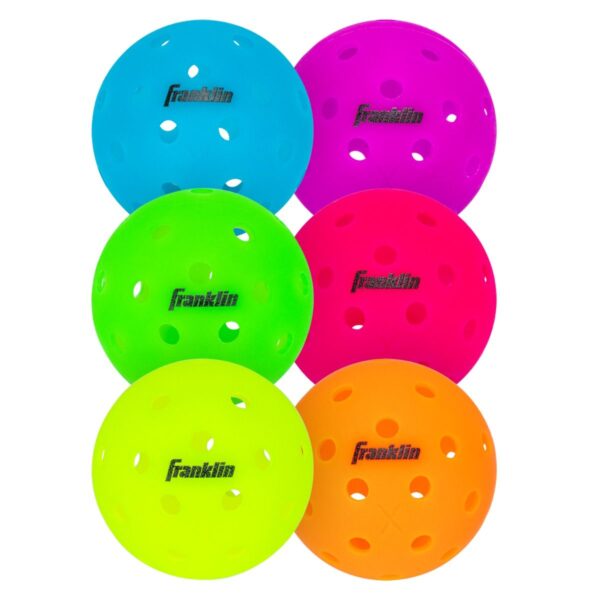 Franklin® X-40 Outdoor Neon Color Pickleballs by Dinkie Pickleball®