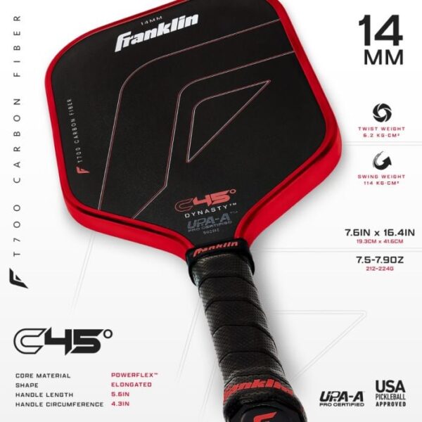 Franklin® C45 Dynasty Series Pickleball Paddle by Dinkie Pickleball®