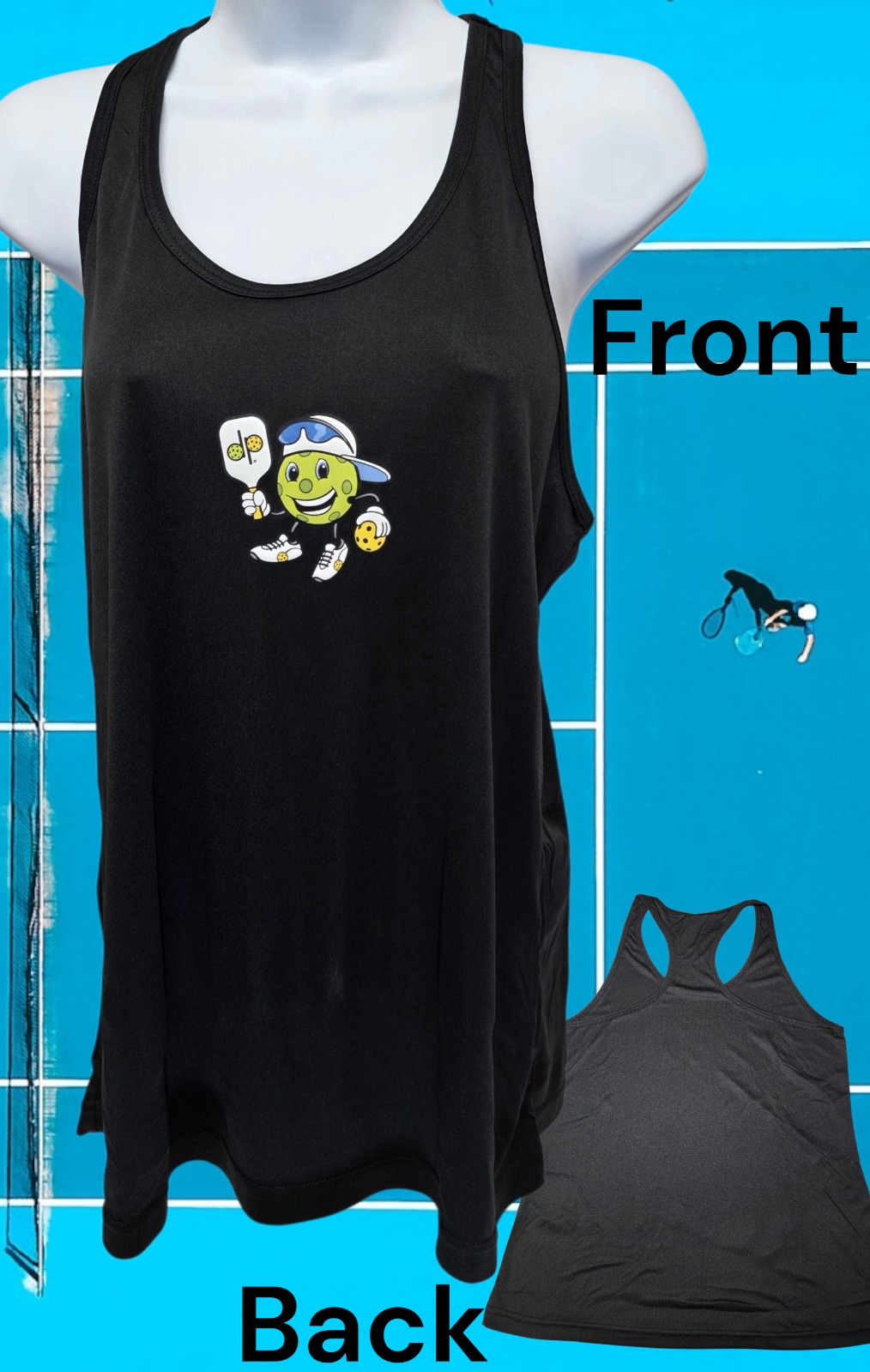 Dinkie Pickleball® Ladies Racerback Tank Top