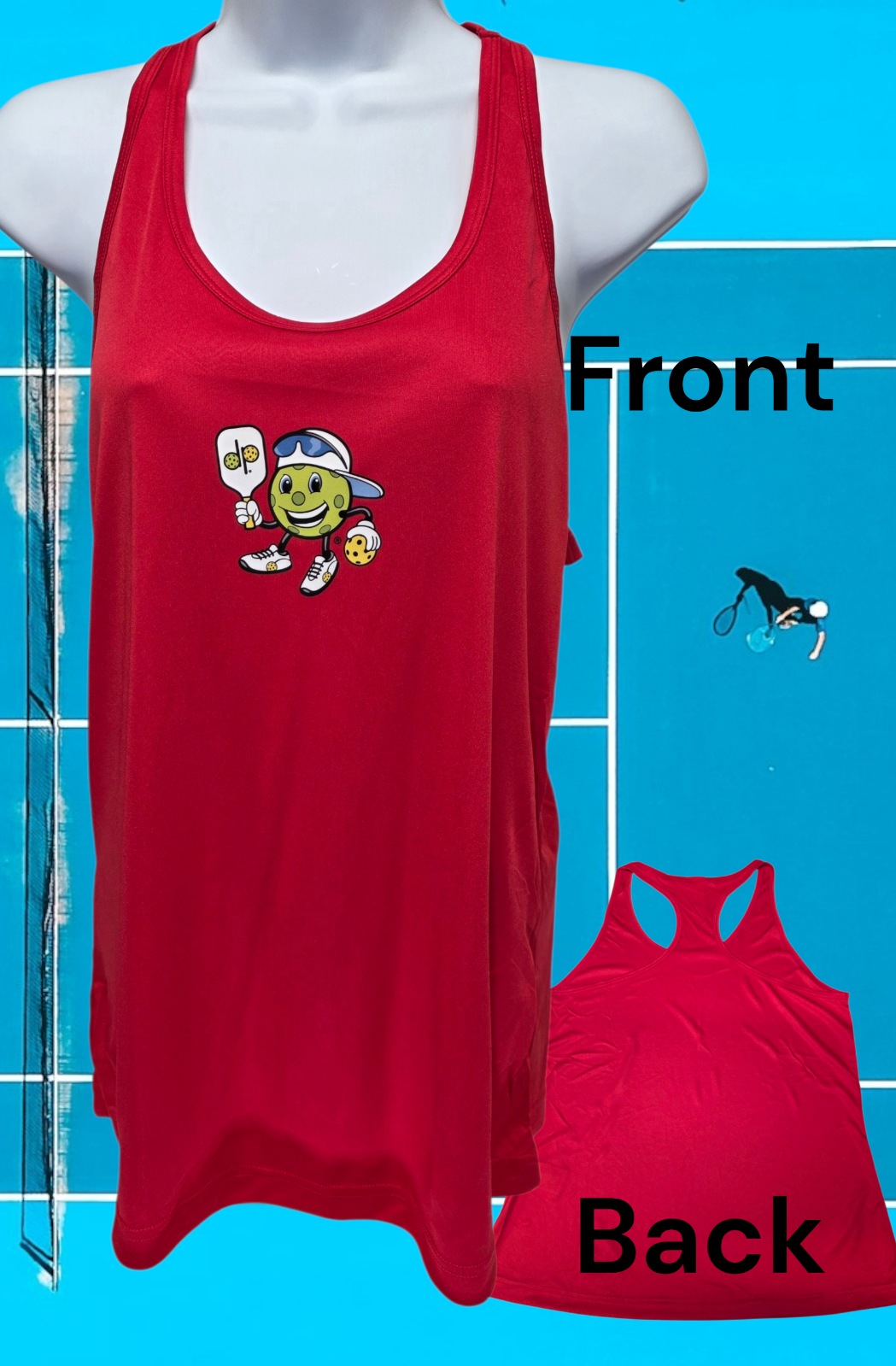 Dinkie Pickleball® Ladies Racerback Tank Top
