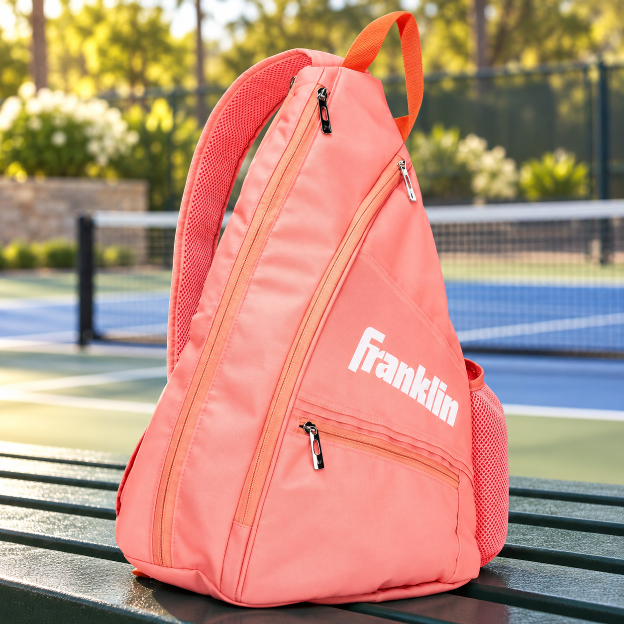 Franklin® Pickleball Sling Bag — Coral, front view