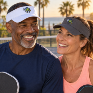 Dinkie® Pickleball Mascot Sport Visor — front view