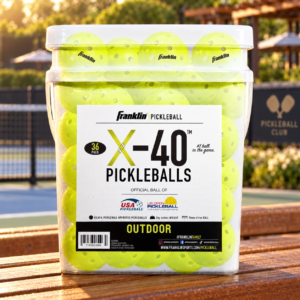 Franklin® X-40 Pickleballs Bulk 36 Pack (Optic Yellow) — front view