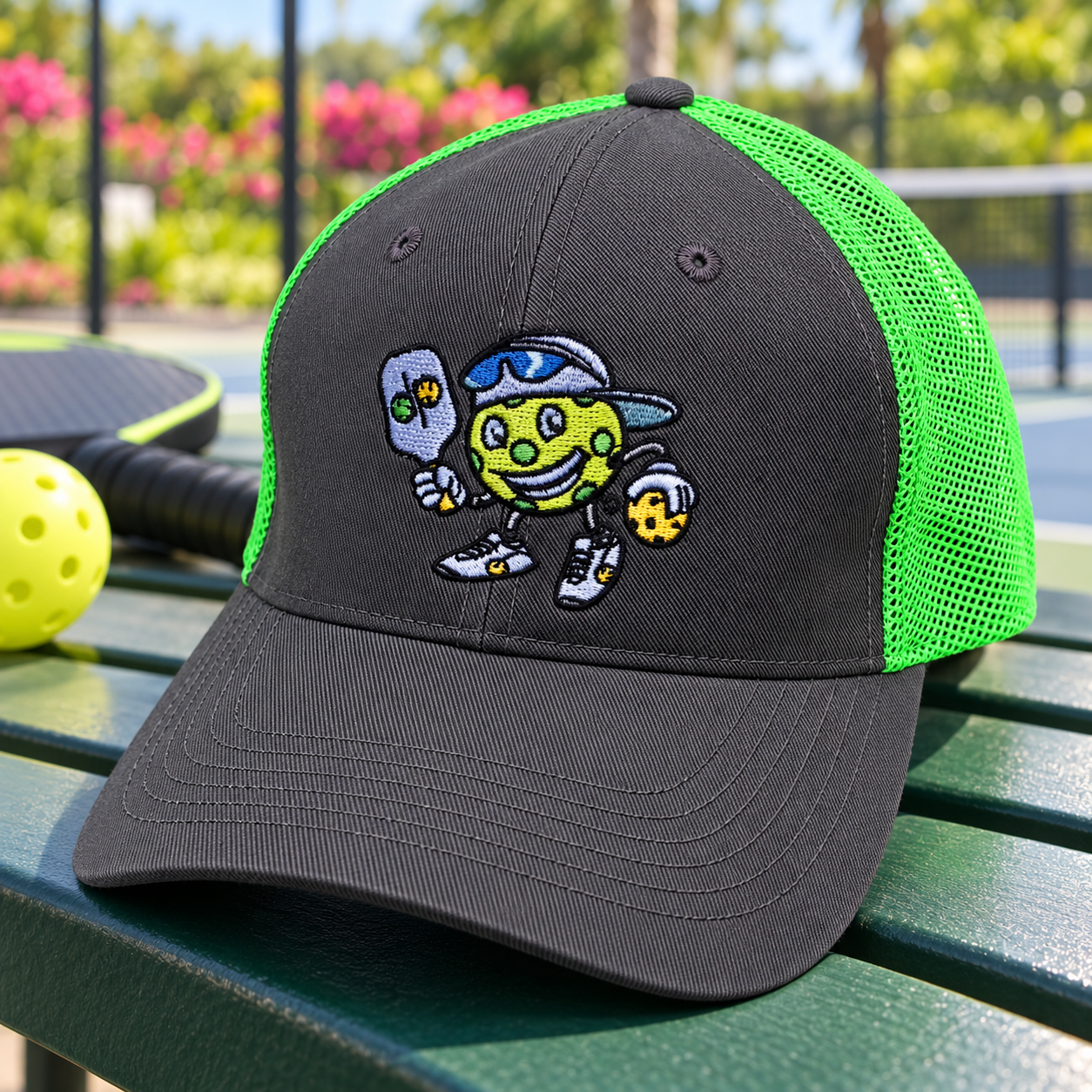 Dinkie® Pickleball Trucker Hat — front view